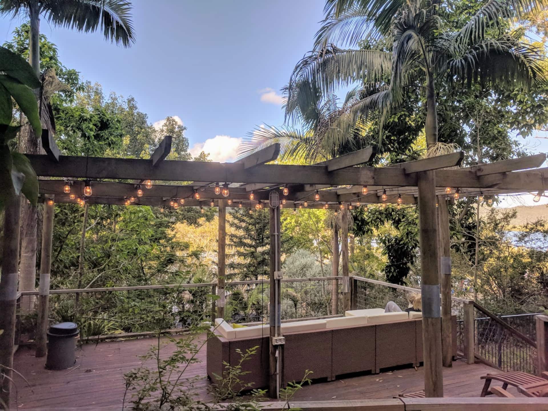 Outdoor ceremony space in the bush